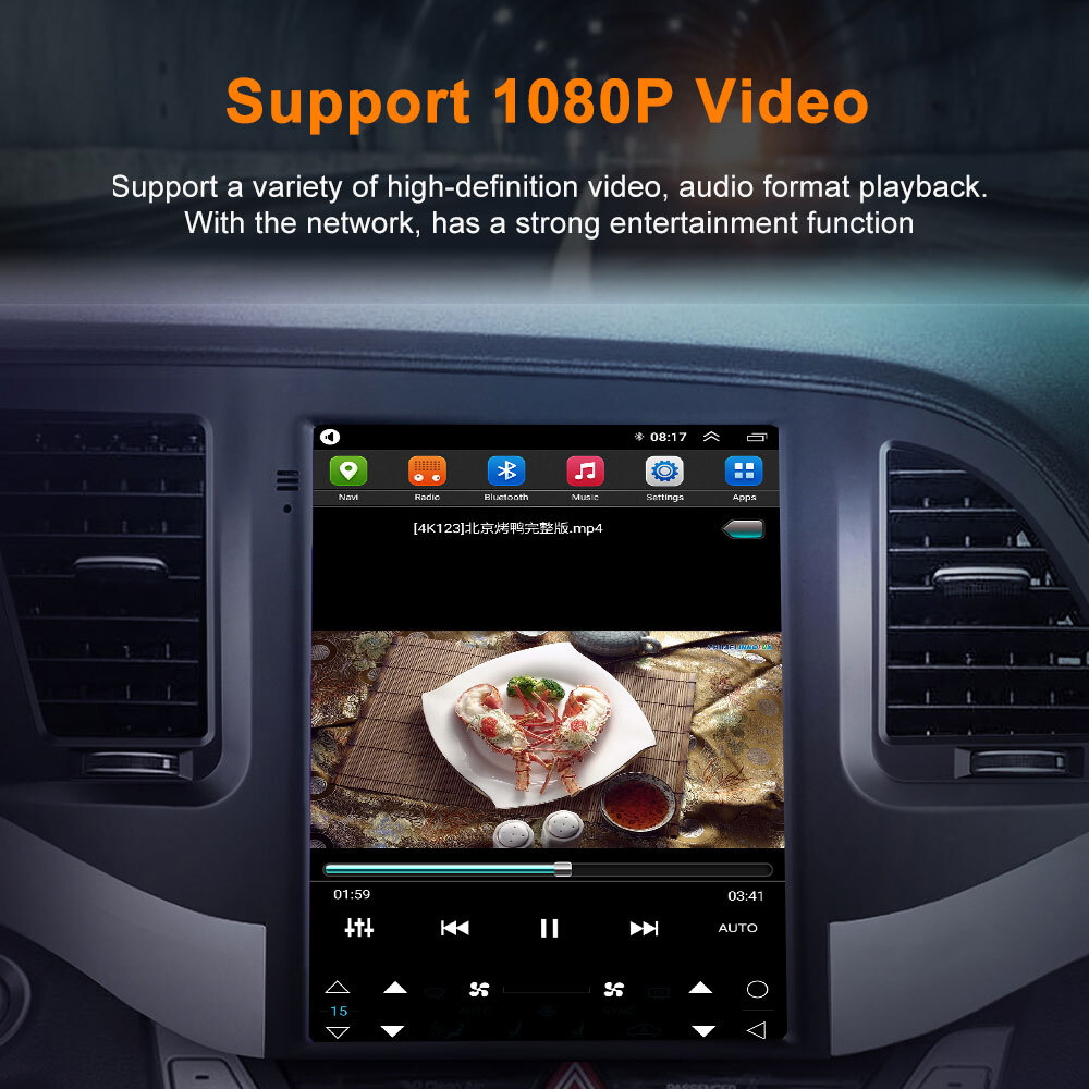 Android 14 Carplay Auto Car Radio for Roewe RX5 2016-2018 12.1Inch Screen Player