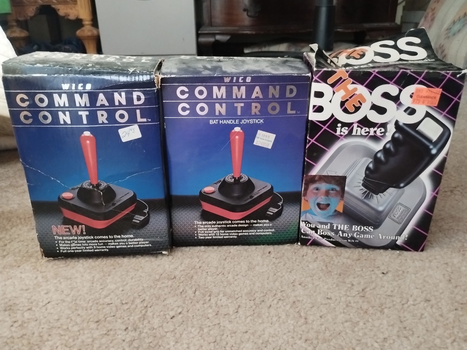 WICO joysticks: Command Control and The Boss; works!