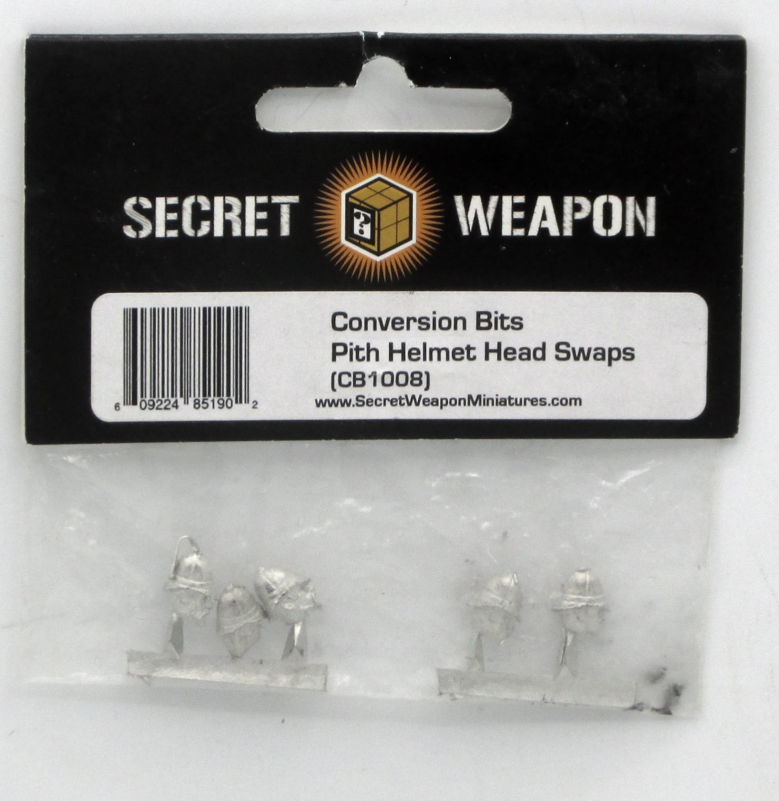 Secret Weapon CB1008 Pith Helmet Head Swaps [5] (Conversion Bits) Infantry