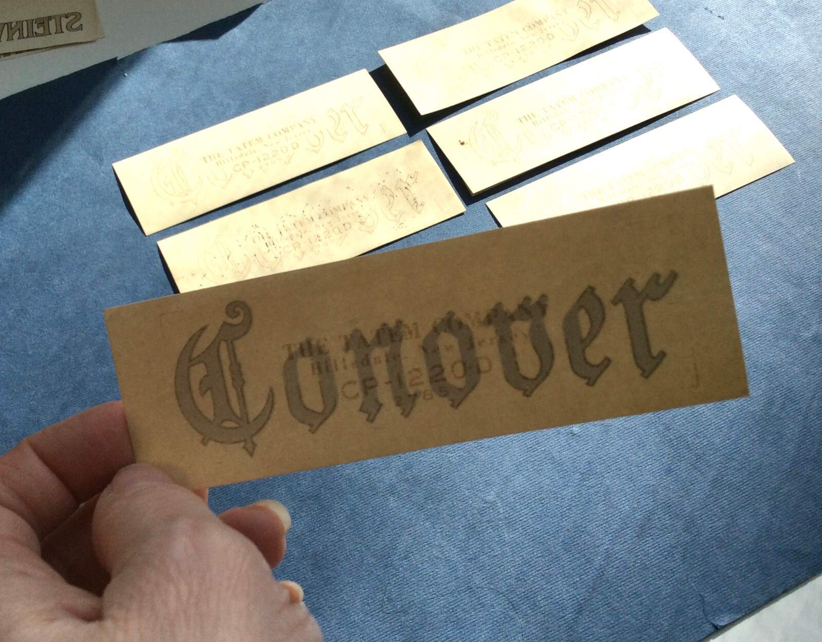 Vintage Conover Cable Company Conover Fallboard Piano Decals