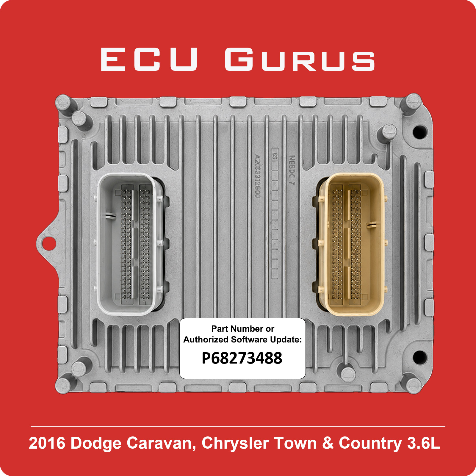 2016 Caravan/Town & Country 3.6L Engine Computer P68273488 "VIN Programmed" ECM