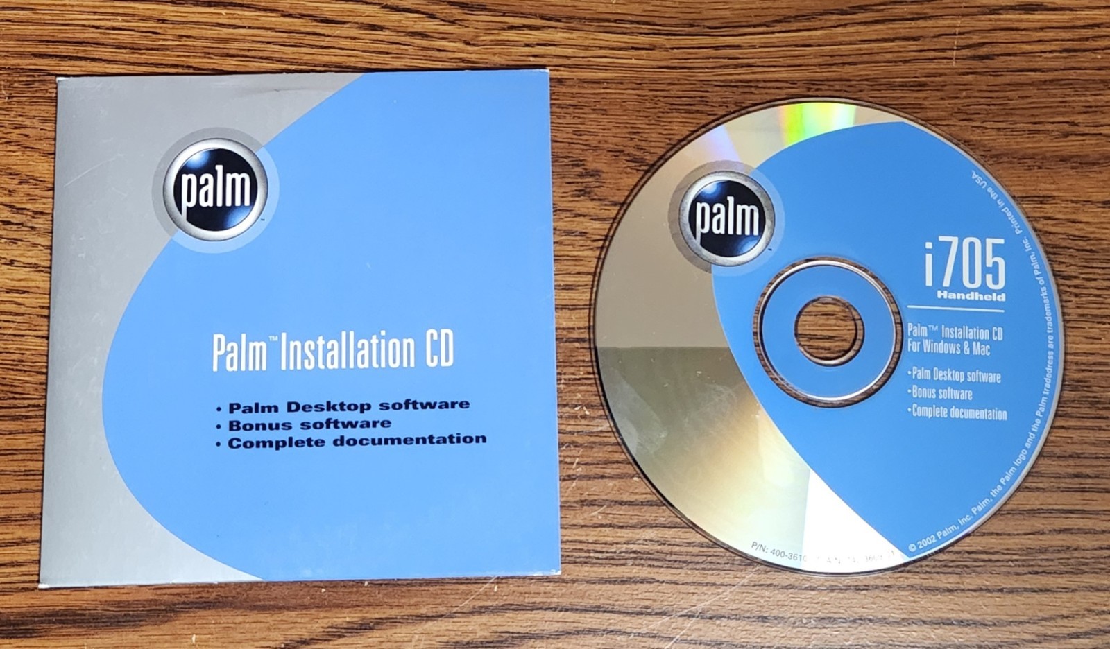 Palm i705 Installation CD for Windows and Mac