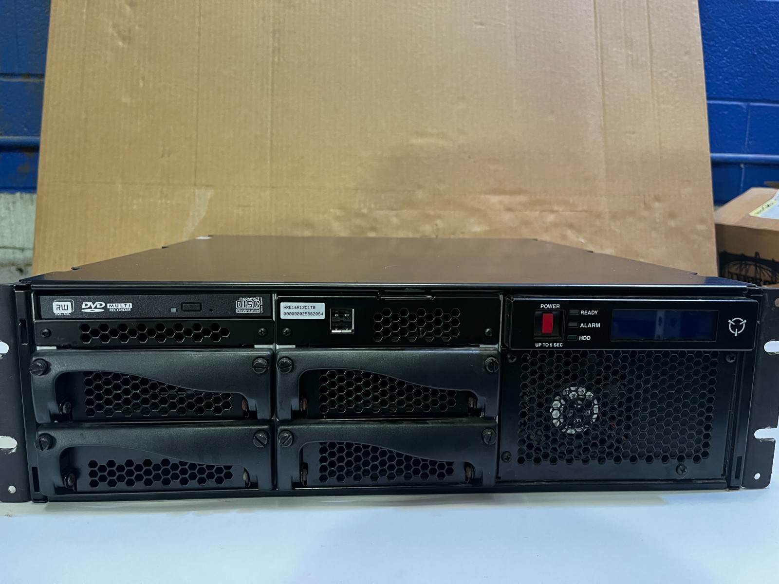 HONEYWELL VIDEO HRE16R12D1T0 16-CHANNEL DVR SYSTEM, Used