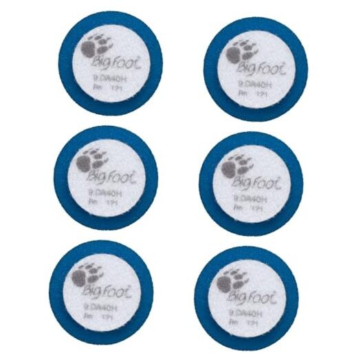 40mm Pack of 6 Blue D-A Coarse Cutting Foam Pads | Ideal for Severe Paint