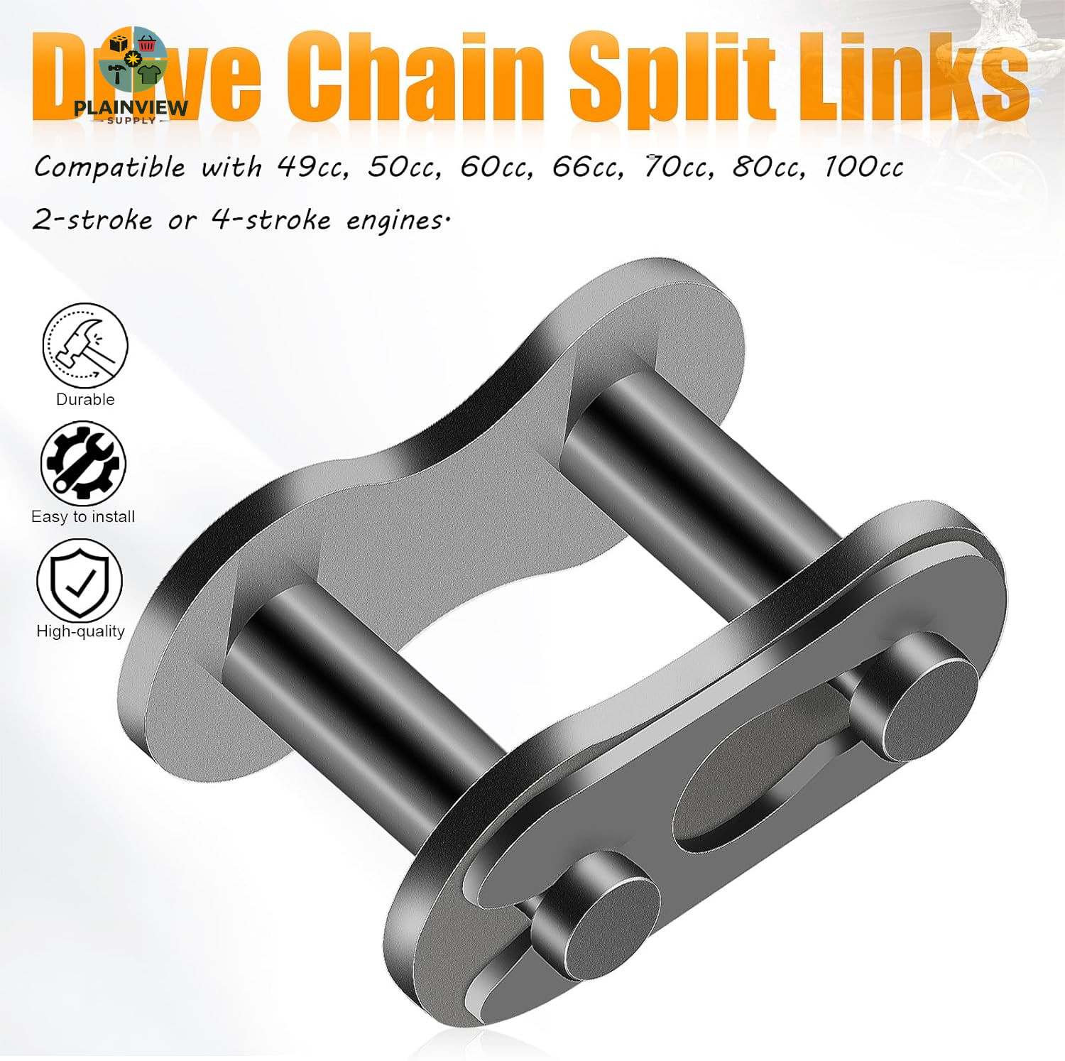 10 Pcs 415 Drive Chain Repair Master Connector Split Link for 49Cc 50Cc 60Cc 66C