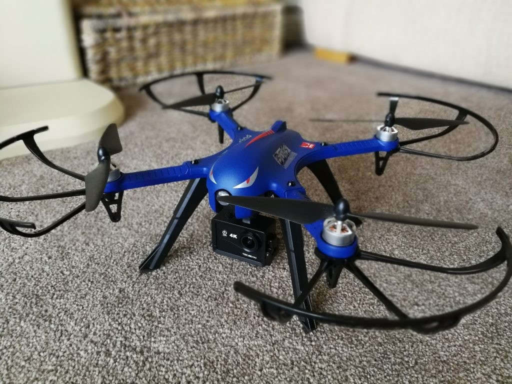 Drocon "Blue Bugs" 3 Drone Quadcopter w/ WiFi Action Camera + Accessories