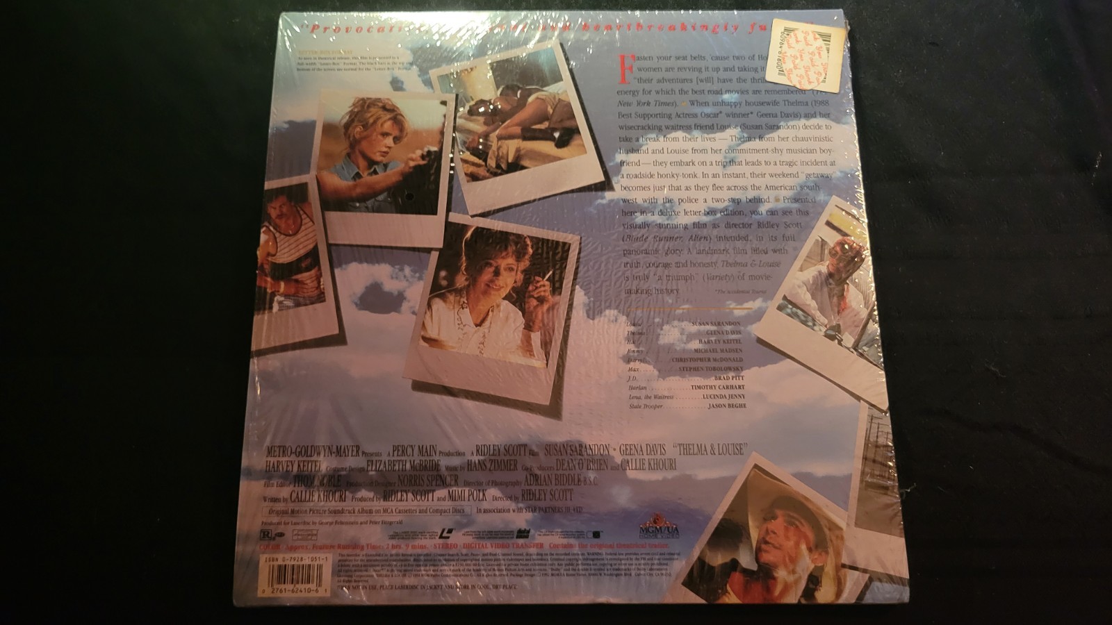 Thelma & Louise Deluxe Letterbox Laserdisc