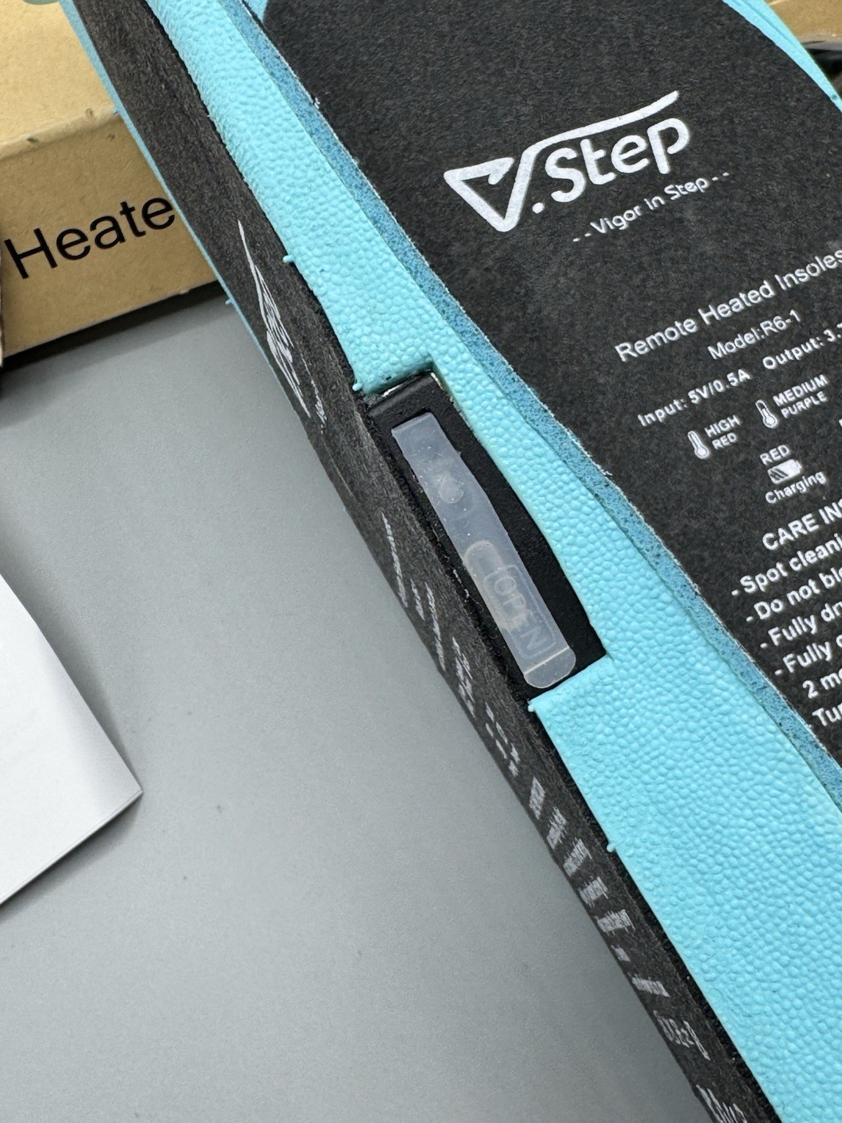 V.Step Heated Chargeable Insoles With Remote Model R6-1 Size Large