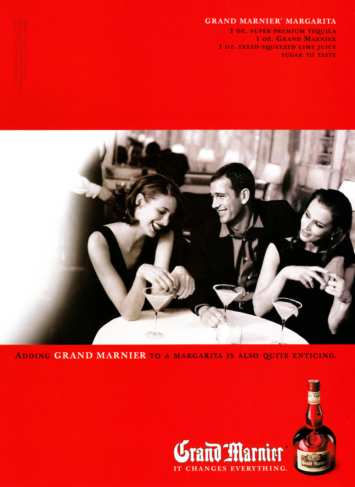 GRAND MARNIER magazine AD #32 RARE 1997 VINTAGE "GRAND MARNIER MARGARITA"
