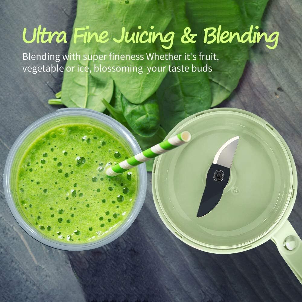 Portable Blender Juicer Cup USB Rechargeable Smoothies Mixer Fruit Machine US