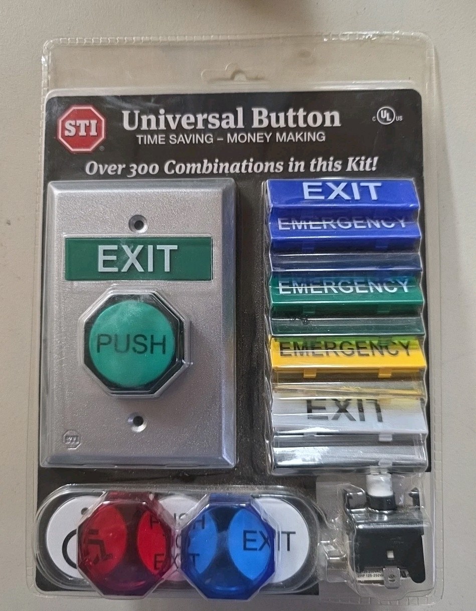 Exit Button Kit STI Universal Time Saving Money Making OVER 300 Combinations NEW