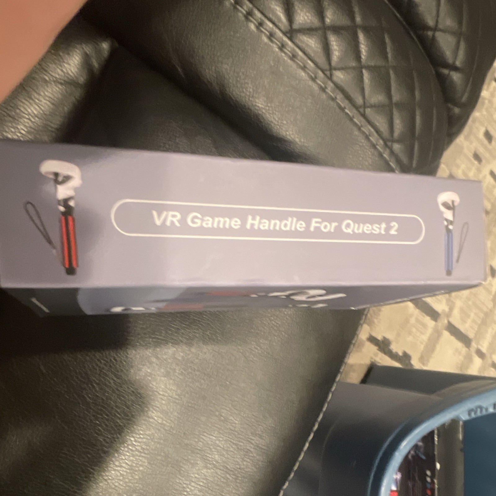 VR Handle Extension Grip for Meta/Oculus Quest 2 Controller, Black/Red/Blue