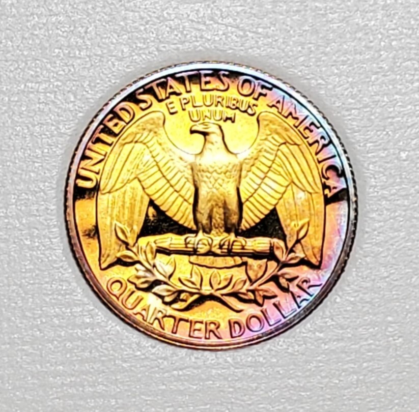 TONED 1985 S WASHINGTON QUARTER PROOF UNC #C3169