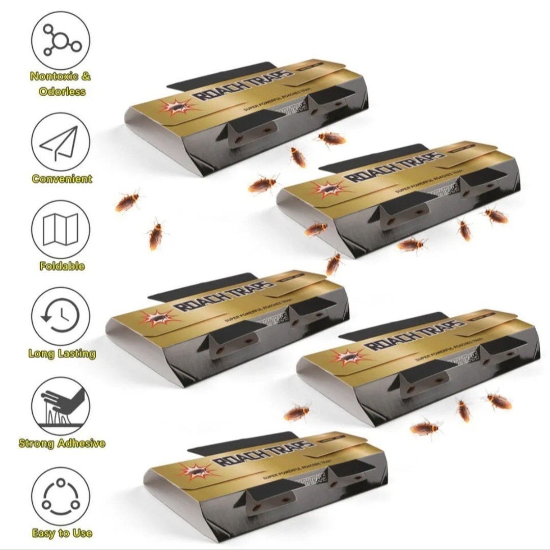 90pcs Pest Roach Glue Trap Cockroach Killer Bait Catcher Spider Insect Home
