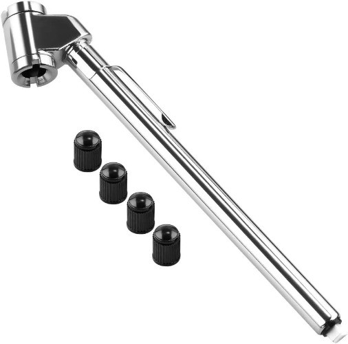 Pencil Tire Pressure Gauge, Dual Head Trucks Air Gage, Accurate Mechanical 1