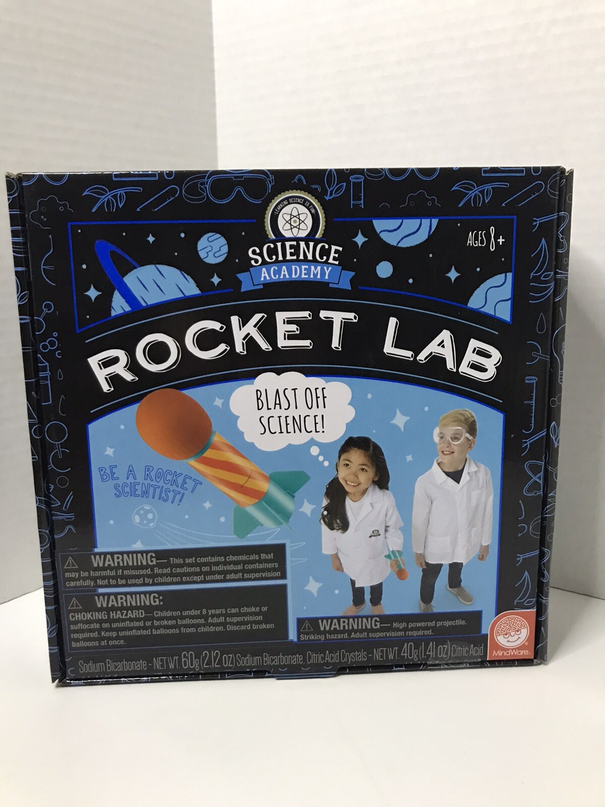 Mindware Science Academy Rocket Lab New Kids Learning Building 2 Rockets