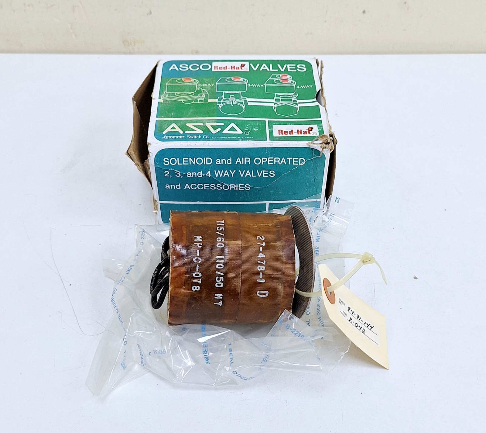 Asco 27-478-1 / MP-C-078 Solenoid Valve Coil