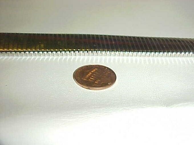 2 VINTAGE SILVER DECO FLEX 19mm. WIDE 5.5" STRETCH TO 7" CHAIN SECTIONS   R665