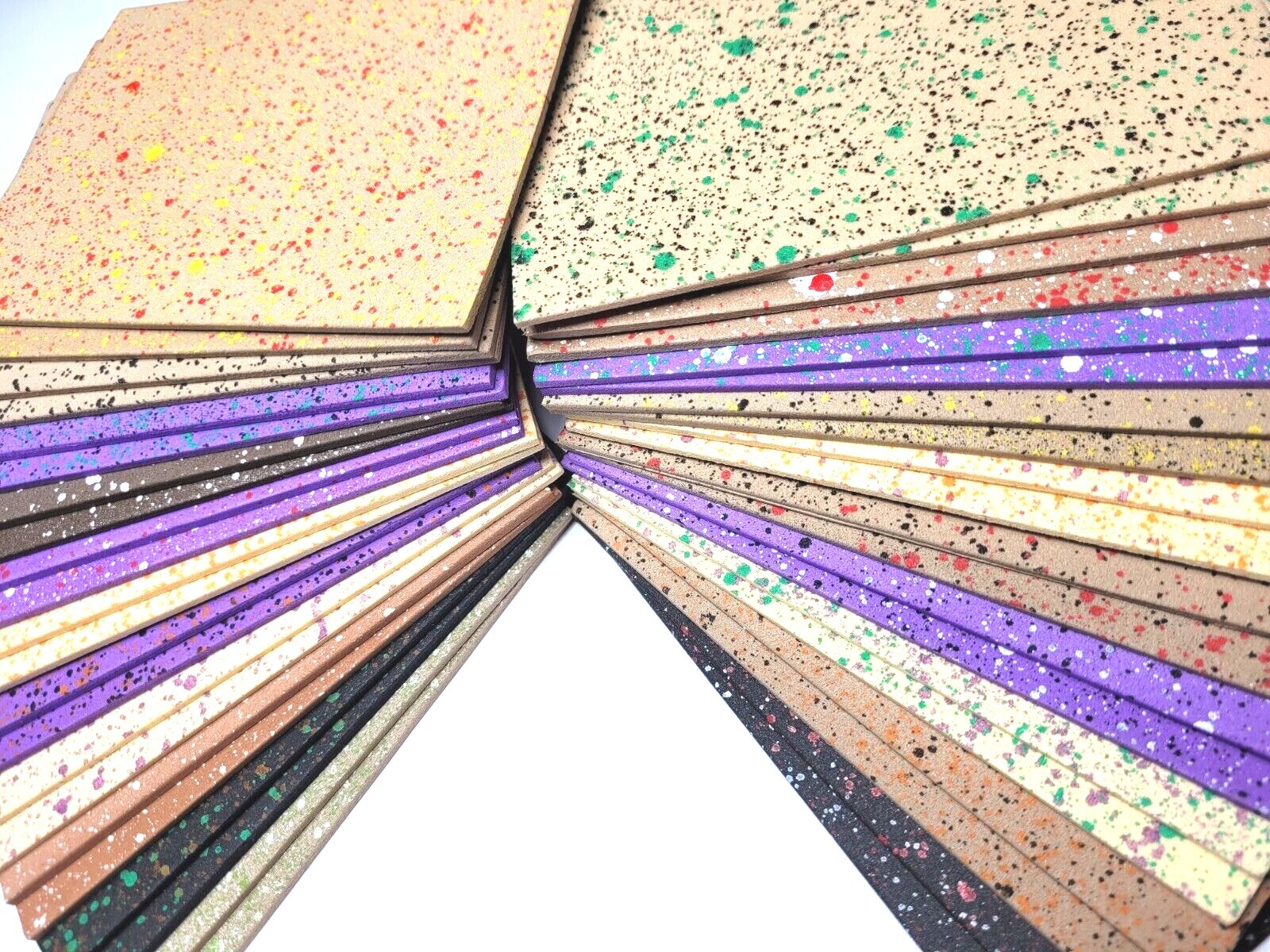 FLY TYING FOAM - MOTTLED EVA FOAM - 2mm - Fly Tying Material - 2pc. - EVA FOAM