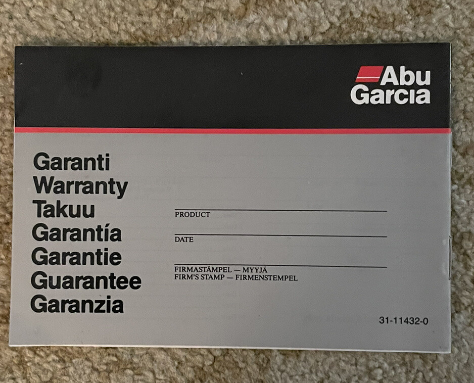 Abu Garcia Cardinal Spinning Reel Manual