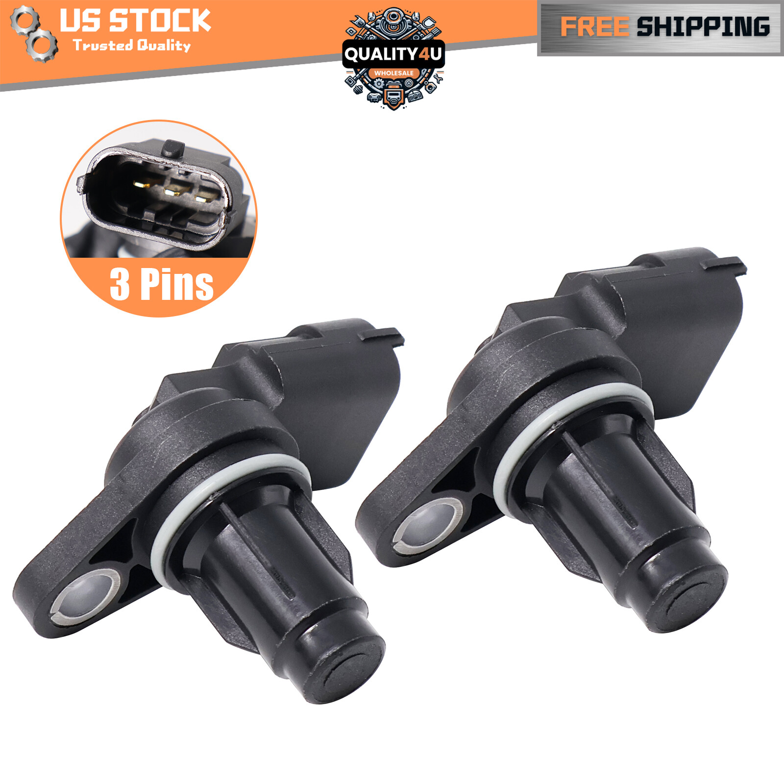 2X Camshaft Position Sensor 39350-2B030 For HYUNDAI ACCENT KIA RIO 1.6L 2012-19