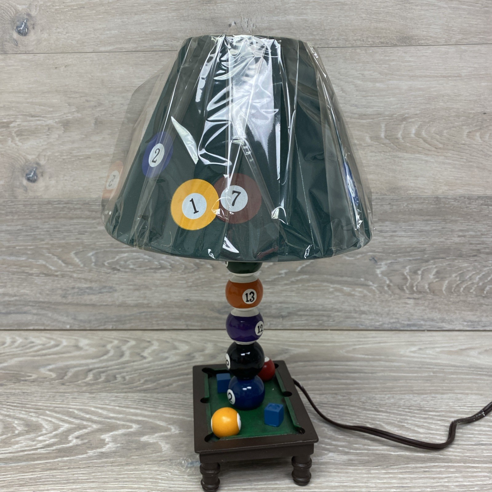 Billiards Lamp Pool Balls Man Cave Accent Table Game Room
