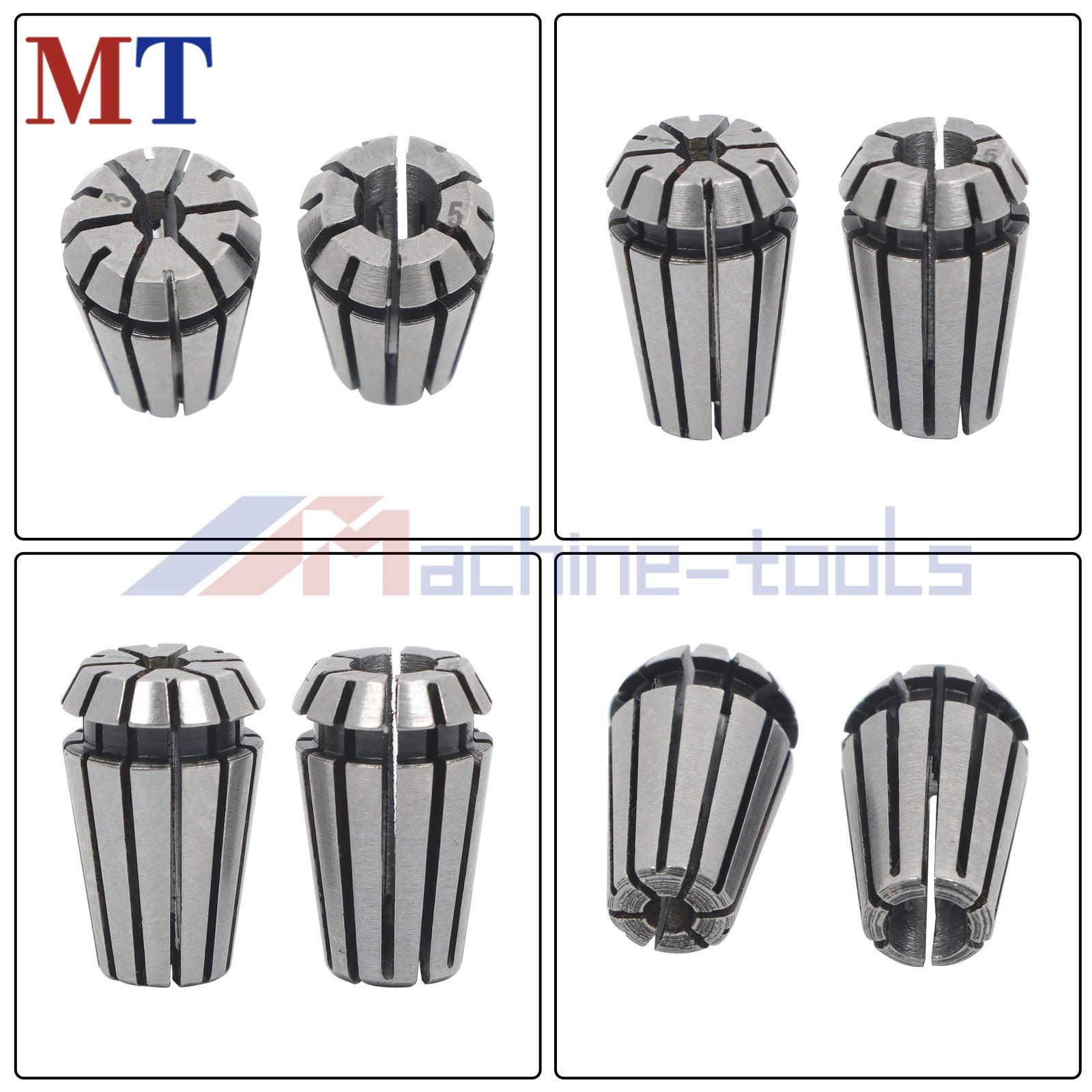 7pcs ER11 Collet Kit 1-7mm Spring Type for Engraving Machine Tool