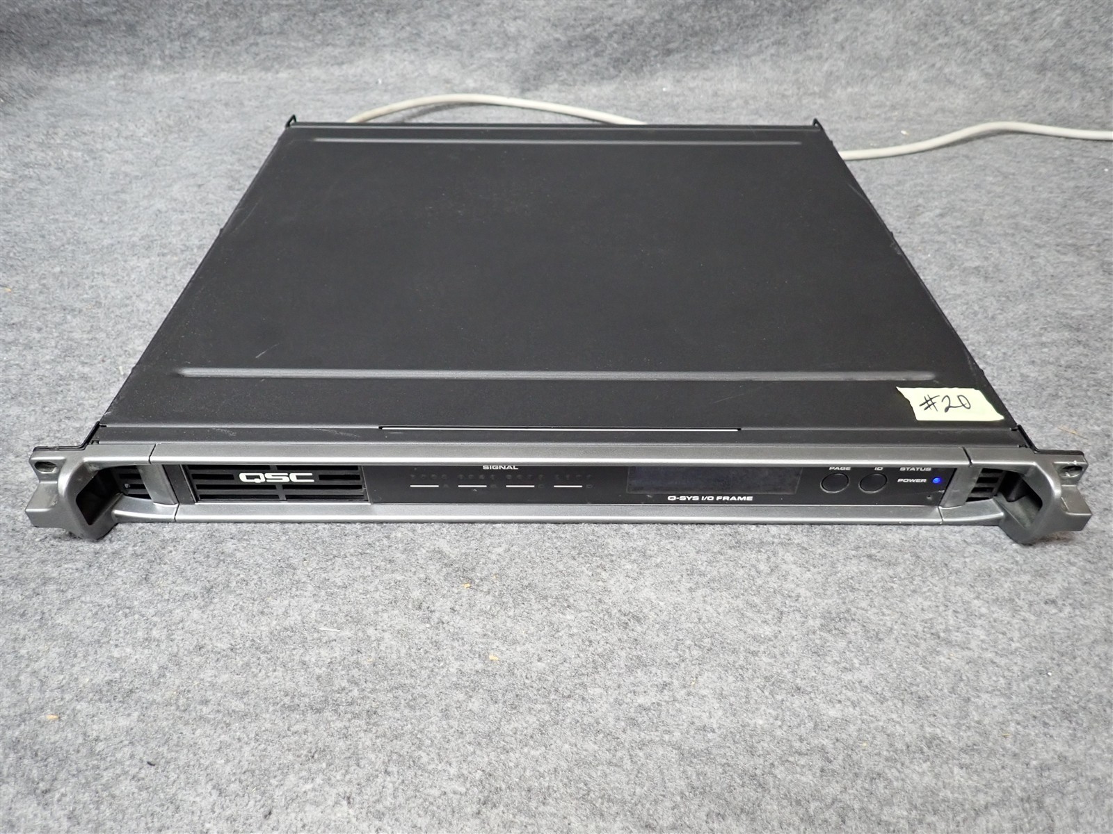 QSC Q-SYS I/O Card Frame Type 2 w/ Four CIML4-HP Mic/Line Input Cards #20 (HH2)