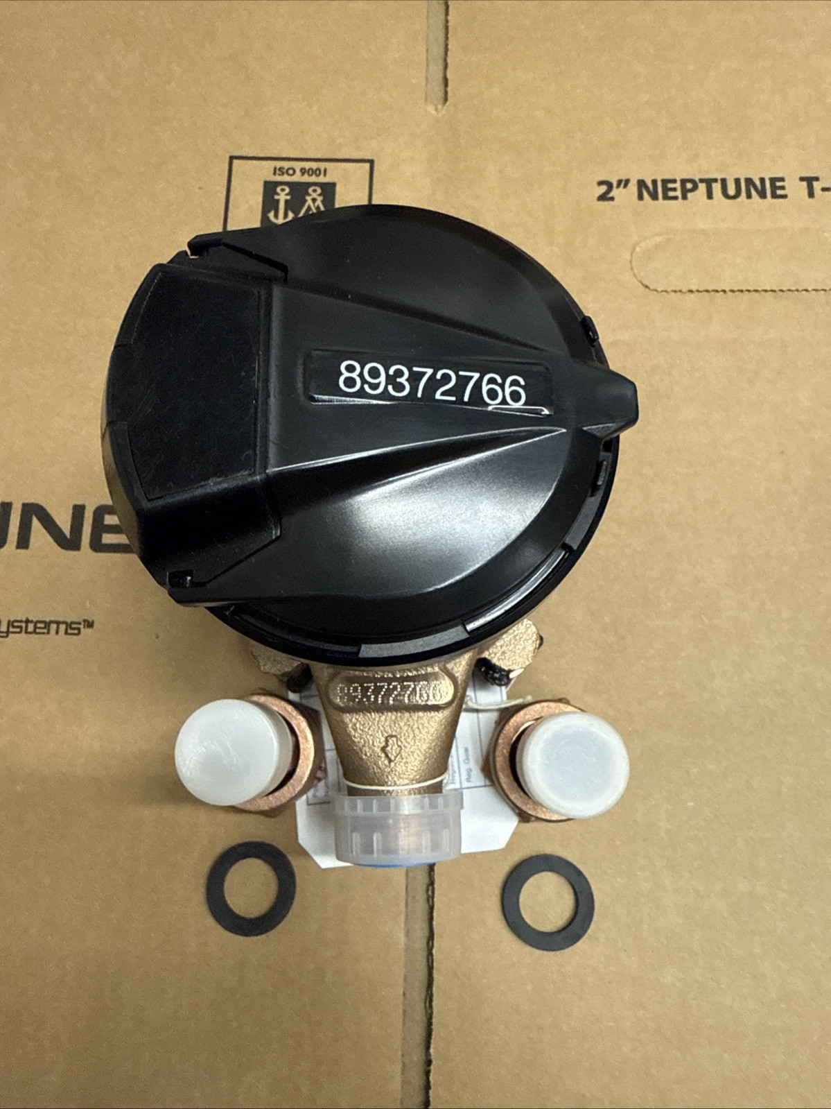 Neptune 5/8x3/4 NEW T-10  Direct Read Gallons Water Meter NSF61 With Set Of Coup