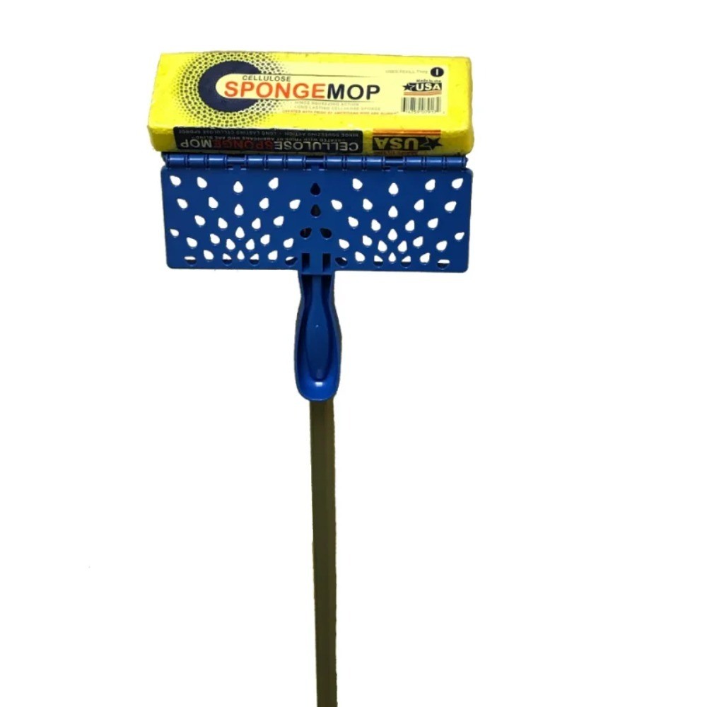 V.I.P. Squeeze Self Wringing Spin Mop with Washable Microfiber Sponge Refill