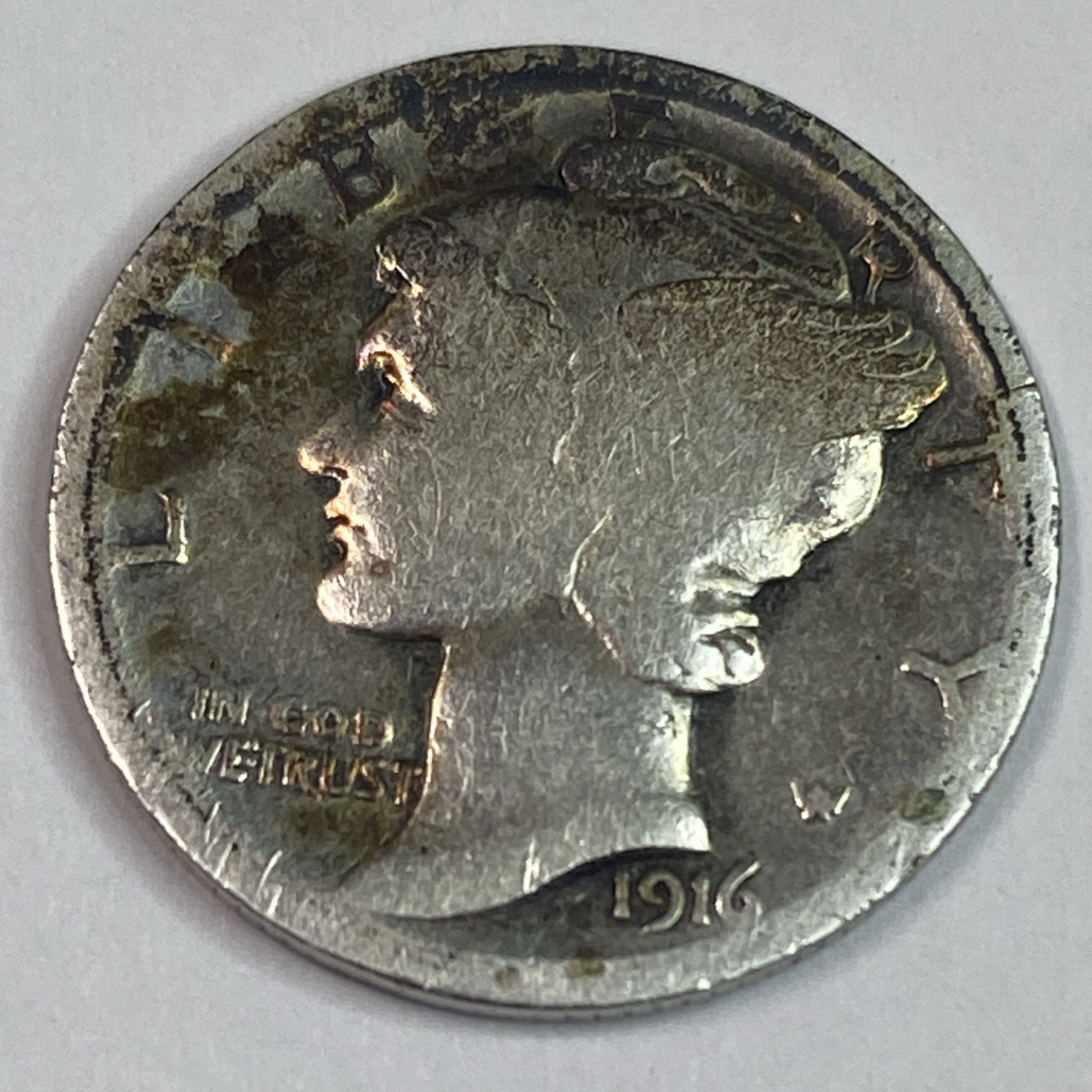 1916**S**MERCURY HEAD SILVER DIME **NICE COIN!** -