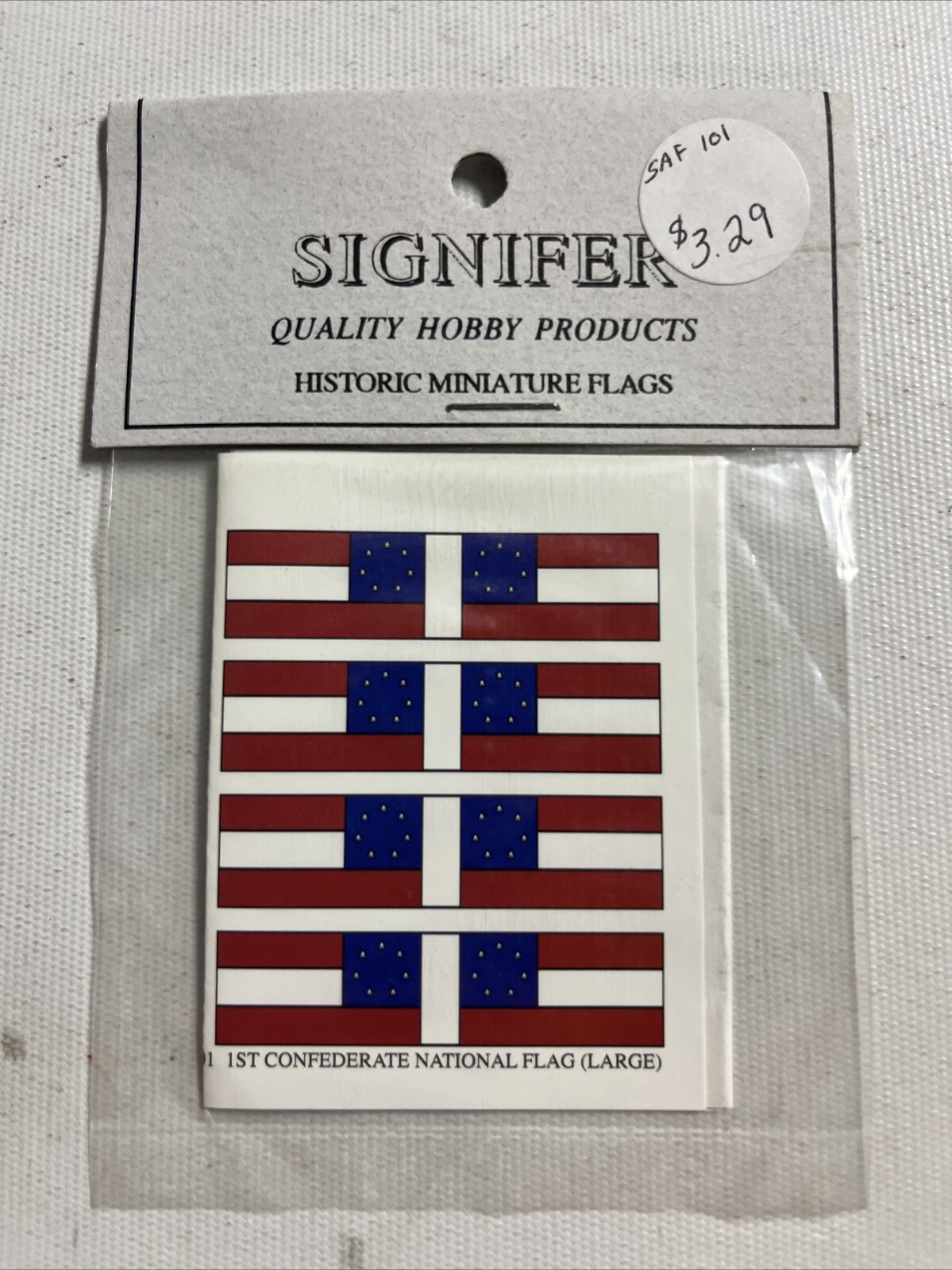 Vintage Signifier Flags SAF-101 American Civil War National Model Mini Flag