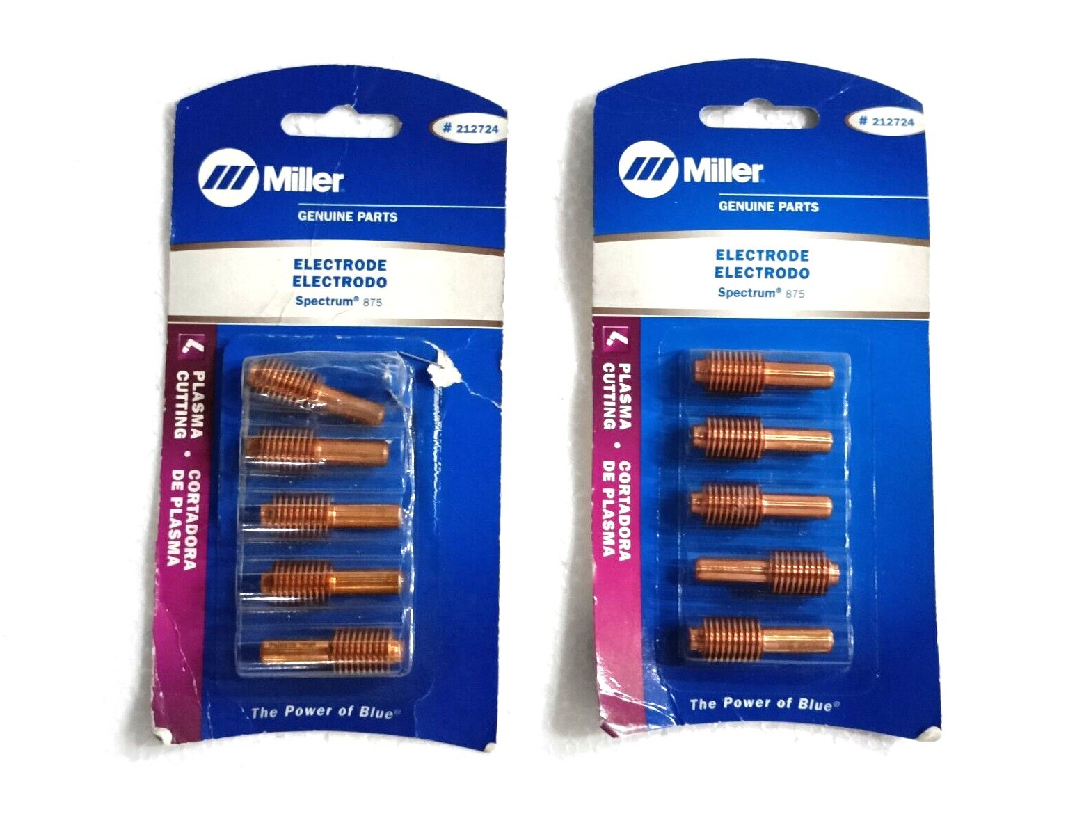MILLER SPECTRUM PLASMA CUTTING ELECTRODE 212724 PKG/5 #NEW