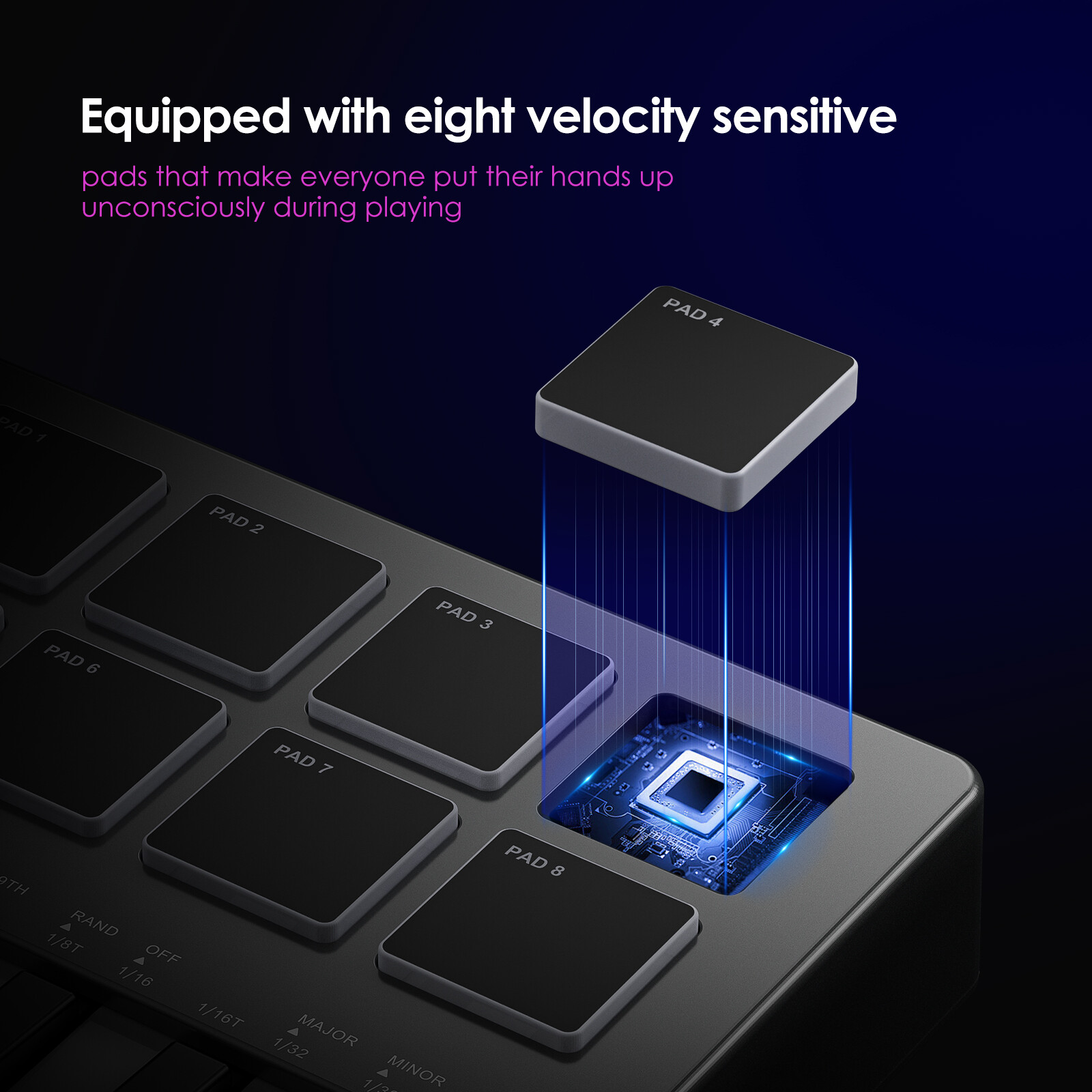 LEKATO 25 Key MIDI Keyboard with Smart Scale & Chord Mode Bluetooth Controller