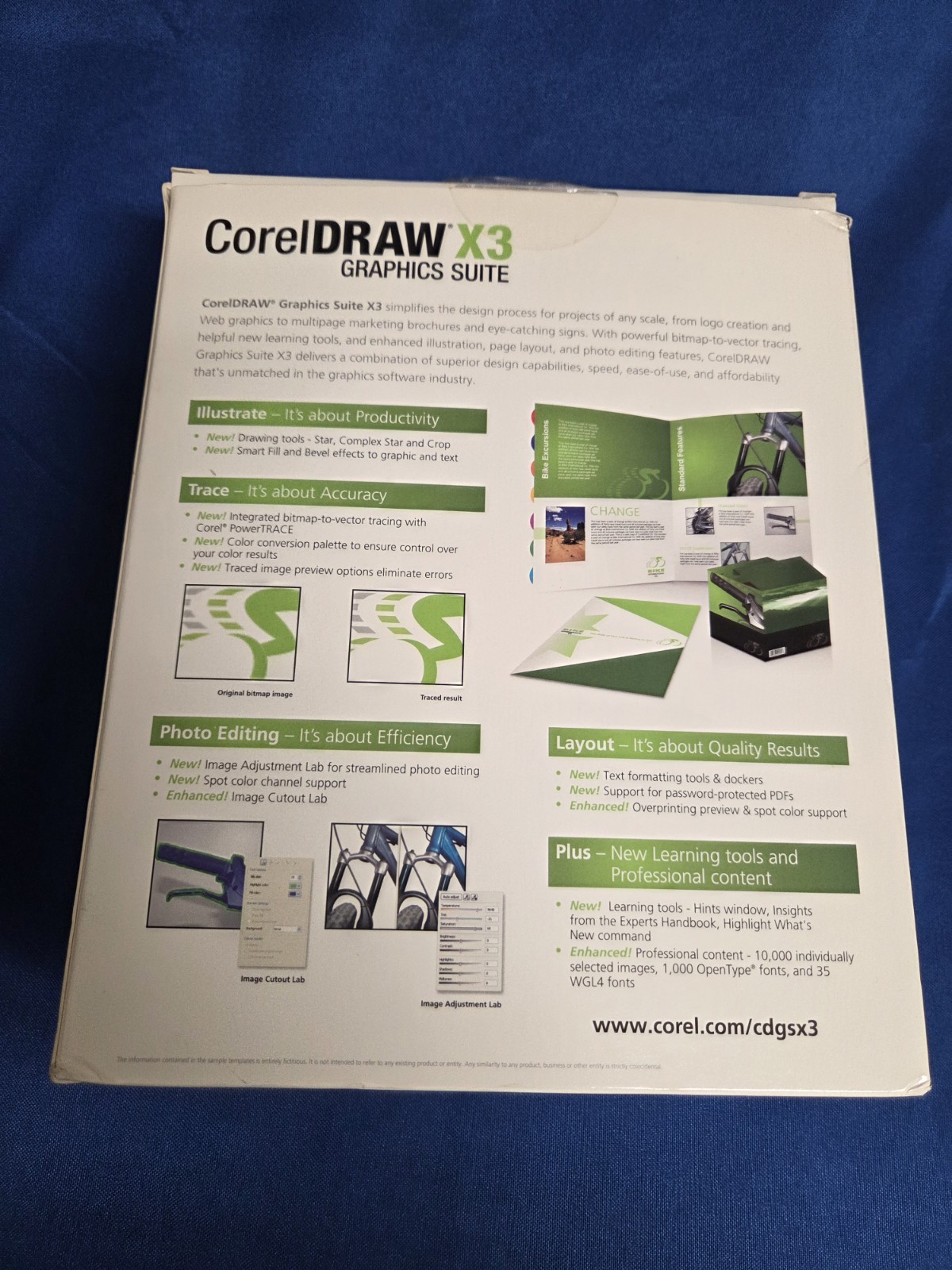 Vintage Corel Draw X3 Graphics Suite 4 CD-ROM NEW