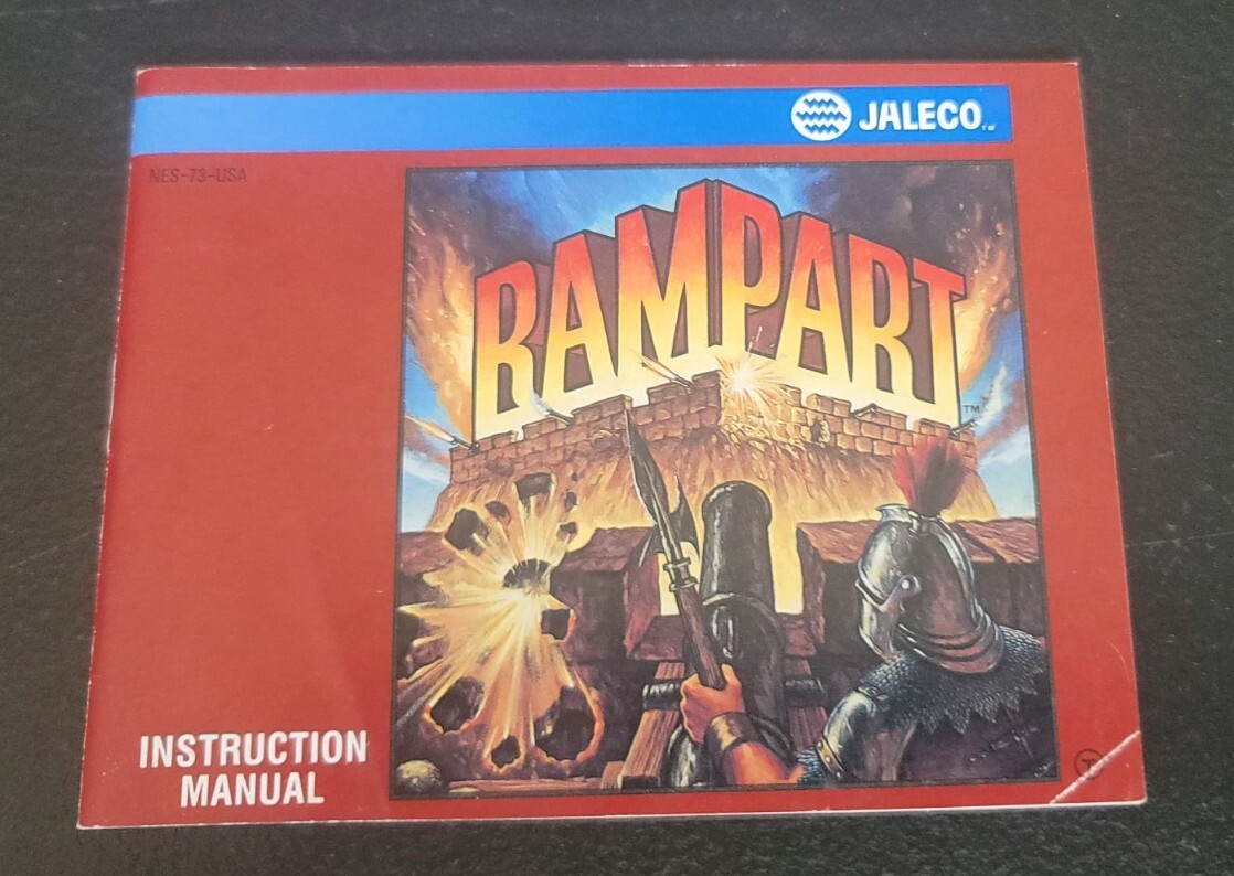 Rampart (Nintendo Entertainment System NES) Authentic Instruction Manual Only