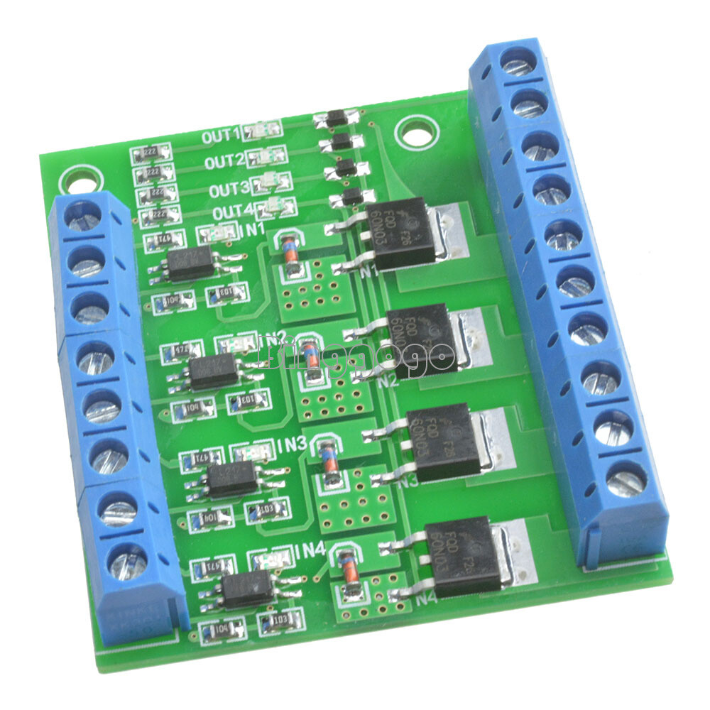 1x trigger switch module 4-way FET MOS DC control for PWM motor pump LED