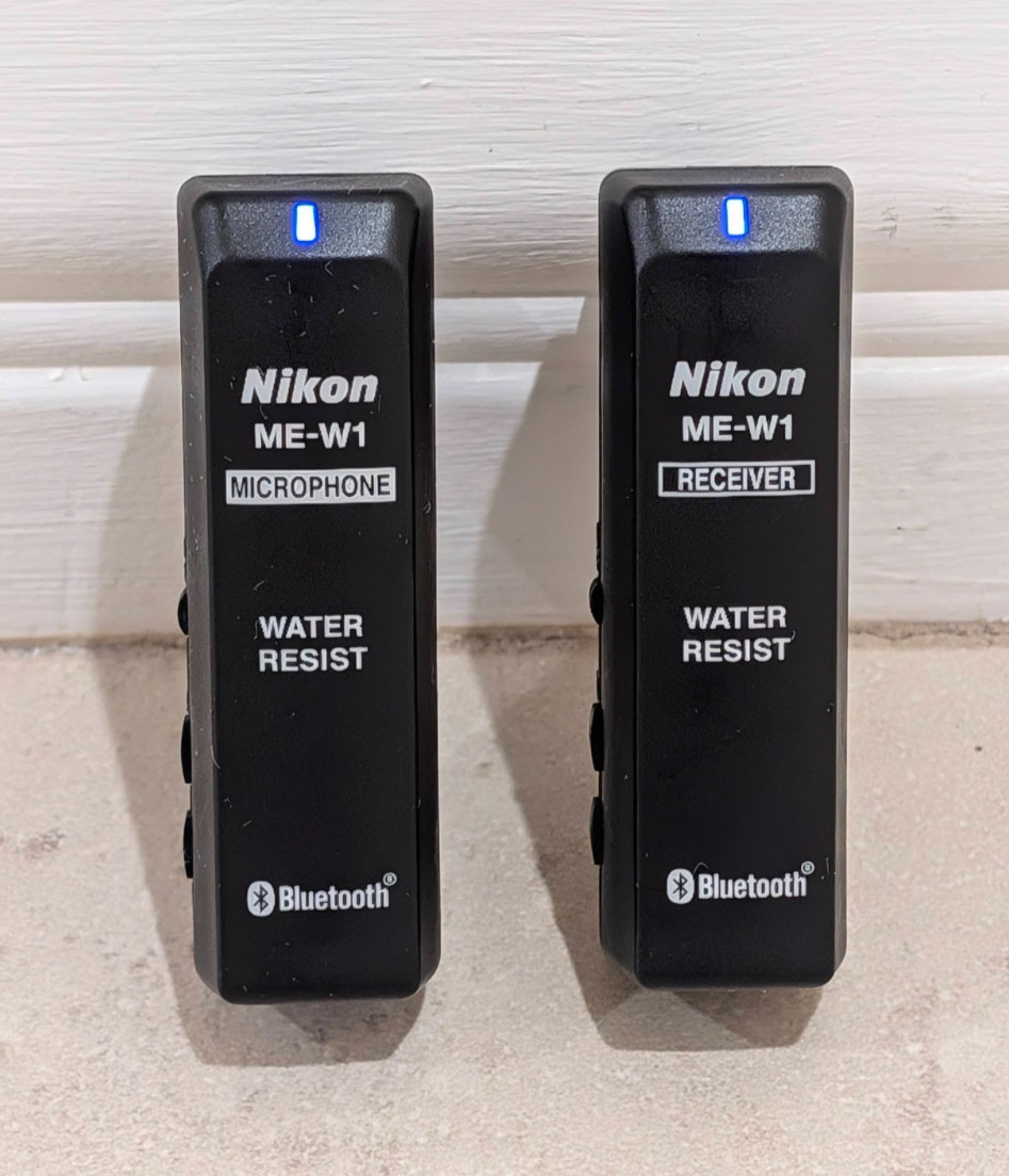 Nikon ME-W1 Wireless Microphone Set Used Tested Working