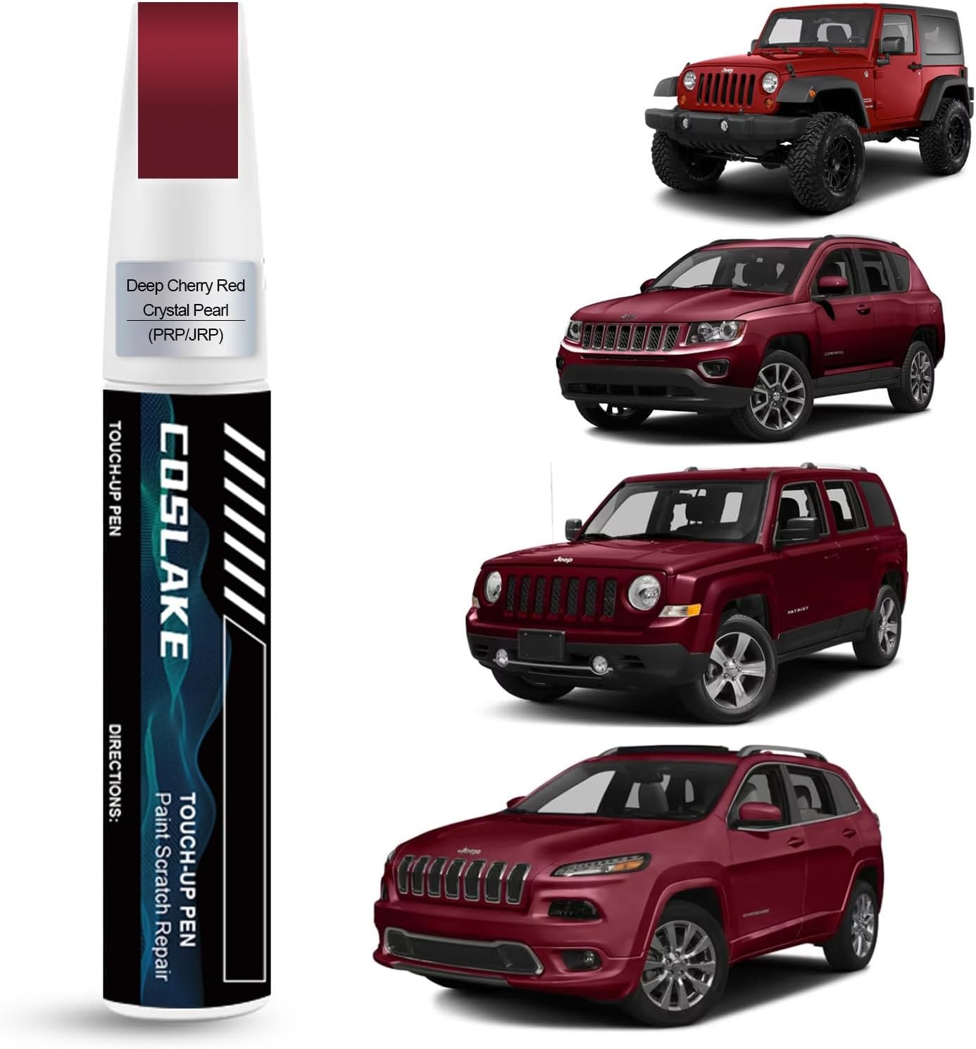 Car Touch Up Paint(Deep Cherry Red Crystal Pearl(PRP/JRP)) for Jeep, Car Paint S