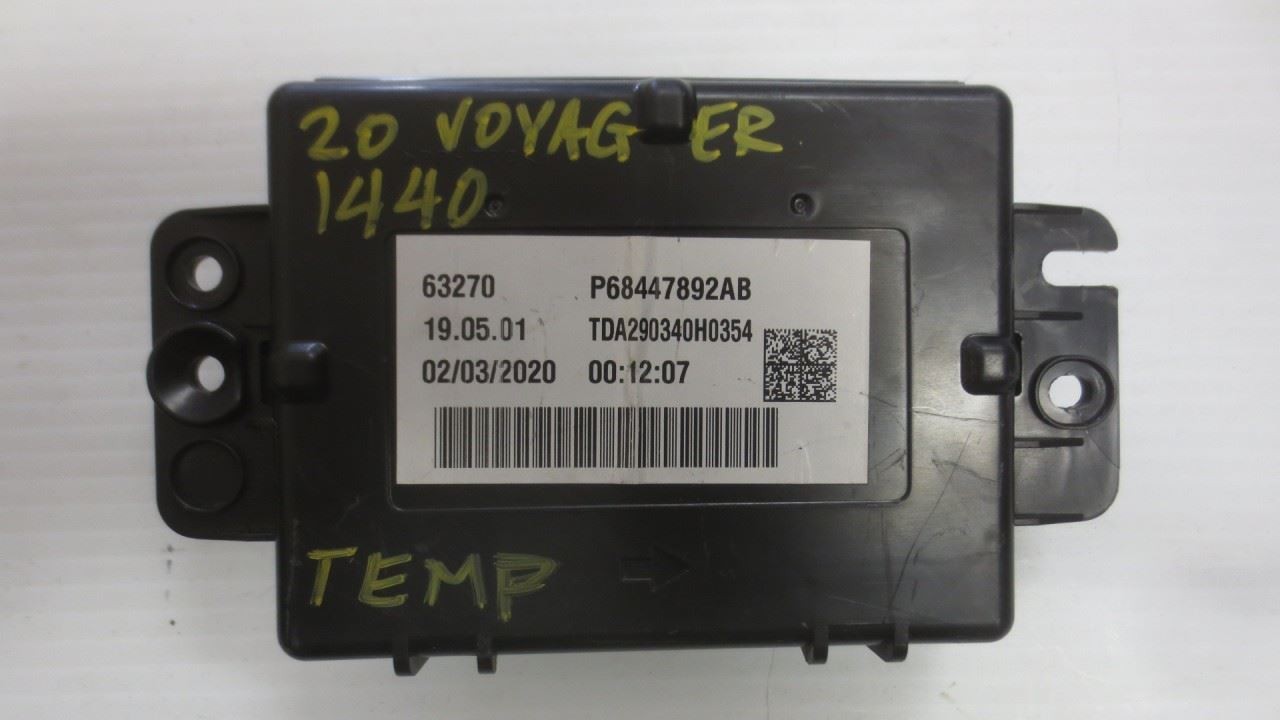 Temperature Control Module, Front Fits 20 PACIFICA 160286