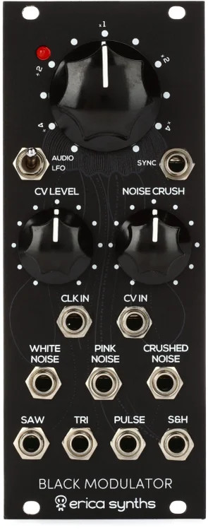 Erica Synths Black Modulator v2 Clockable LFO and S&H Eurorack Module