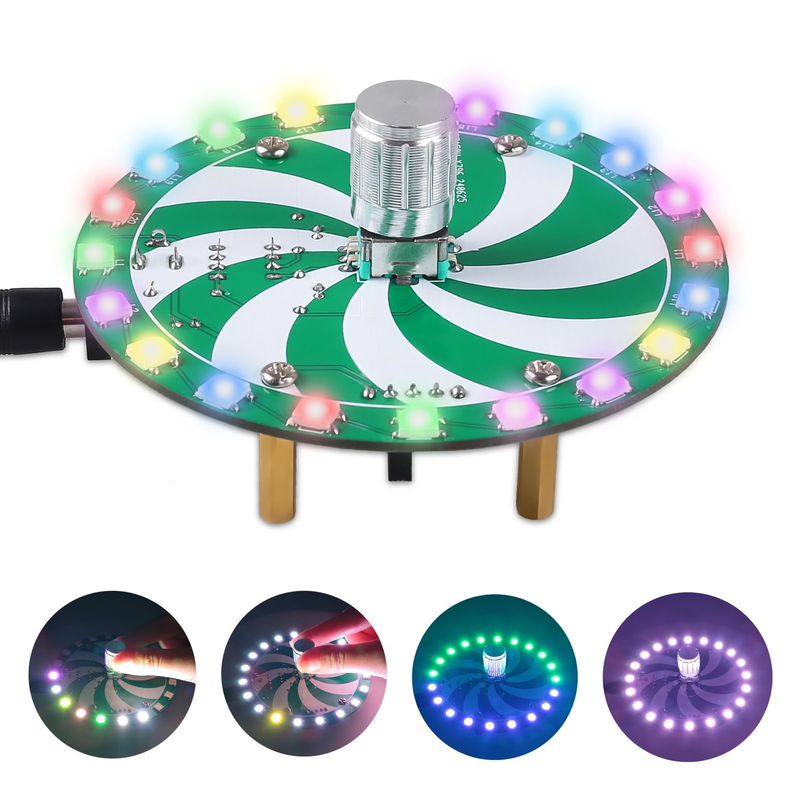 Soldering Learning Kit, ICSTATION WS2812B RGB LED Light Practice...