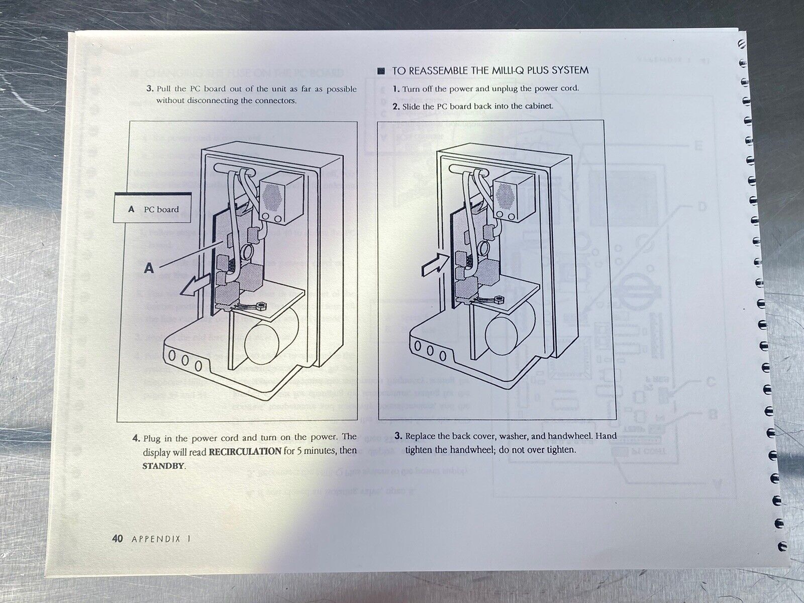 Millipore Milli-Q Plus Water Purifier - Users Manual / Guide Book