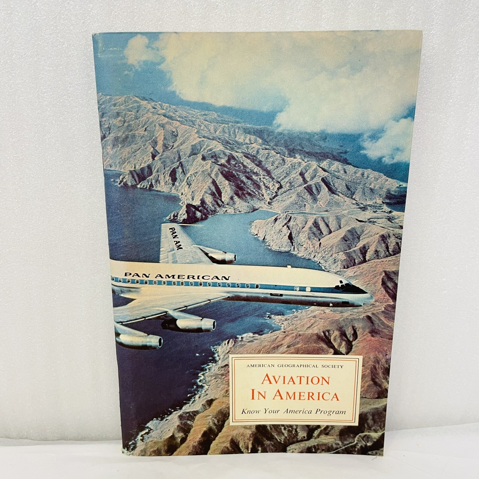 1962 Aviation in America American Geographical Society Paperback With Stickers