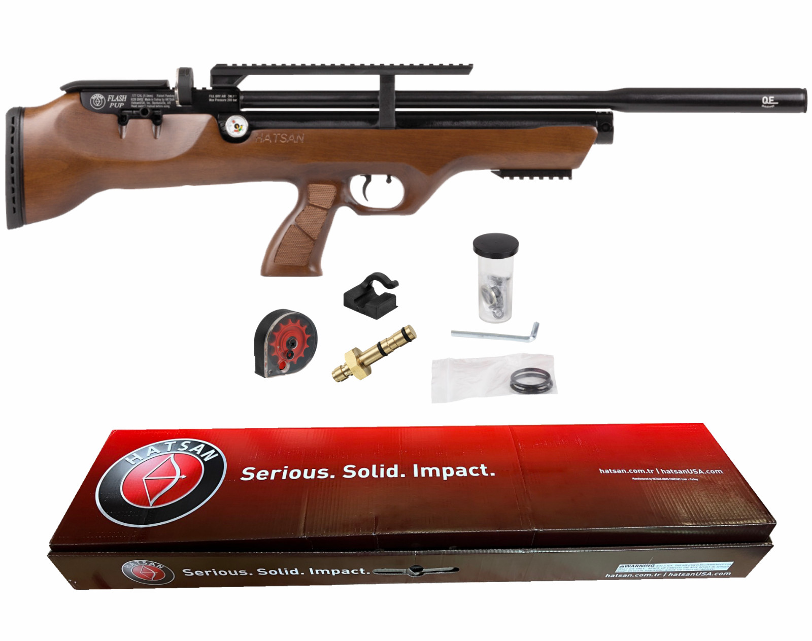 Hatsan FlashPupQE QuietEnergy QE PCP Precharged Pneumatic Air Rifle