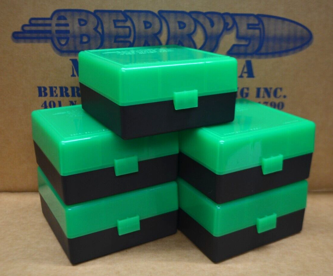 5 x 223 / 556  ammo case / box 100 round (ZOMBIE / BLACK) 223 556 Berry's mfg
