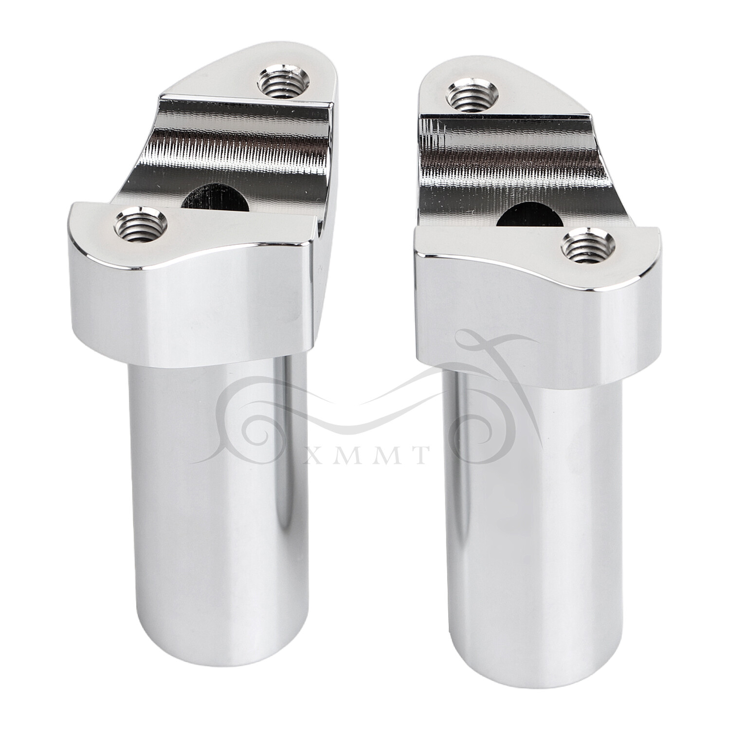 4" Chrome Handlebar Riser For Harley Dyna Road Glide Softail FXST Deluxe FLSTN