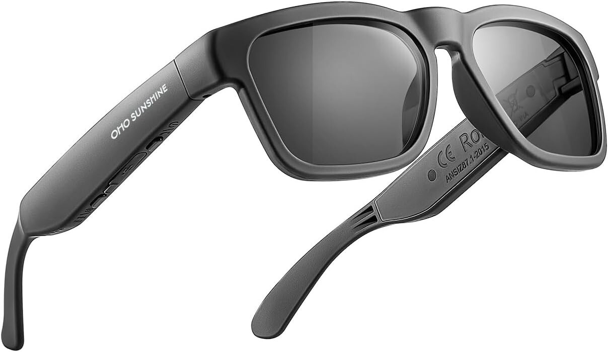 Gafas De Sol Con Altavoz Bluetooth Protección UV Y Control Por Voz Lente Azul US
