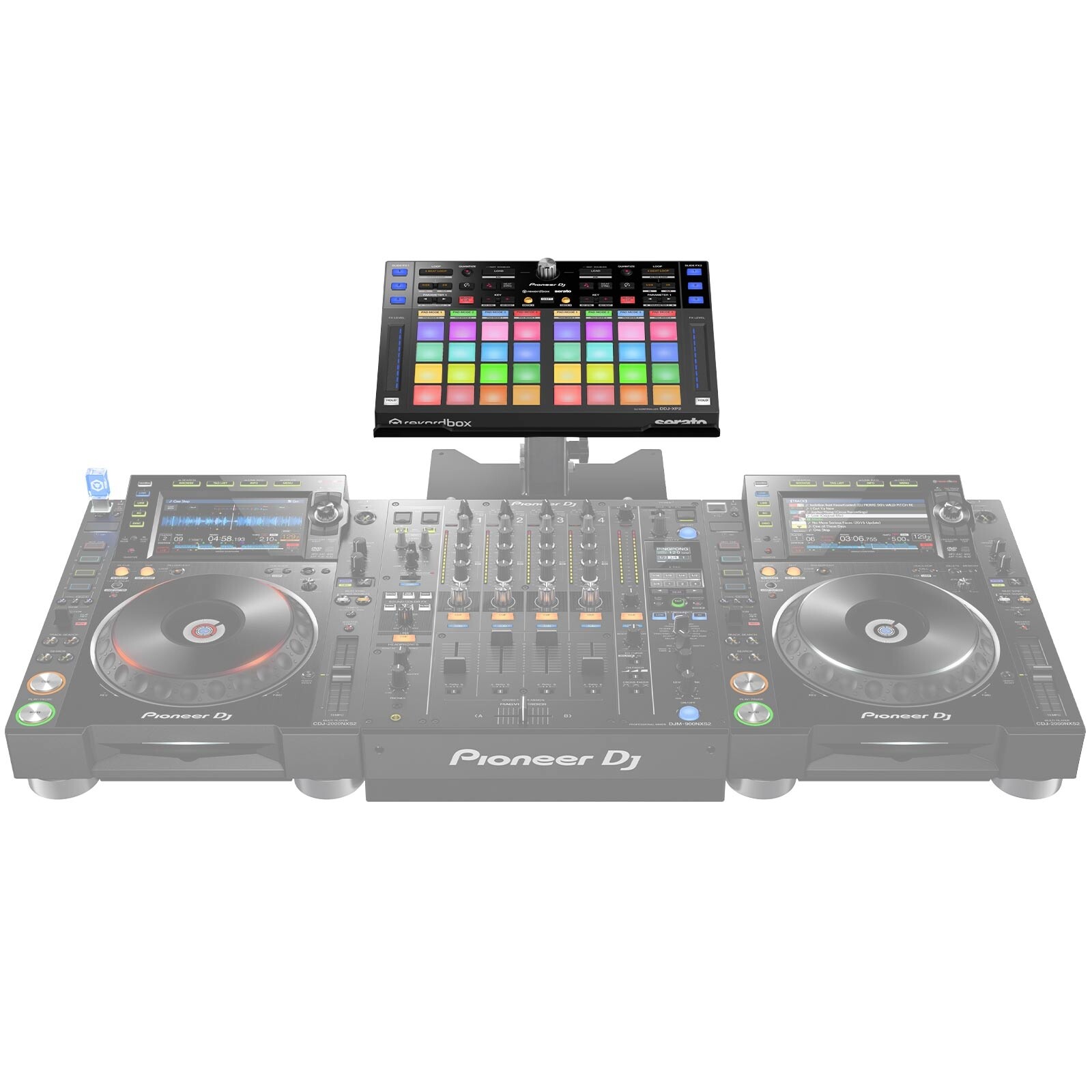 Pioneer DDJ-XP2 rekordbox Serato DJ DVS Performance Pad Surface Controller, Case