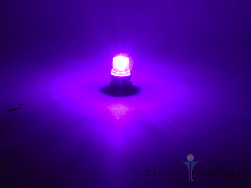 (10 Pack) - 6.3 Volt LED Bulb Concave 555 Wedge Base (T10) Pinball - RED